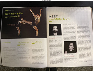 Philadelphia Ballet program