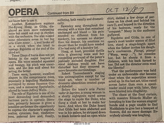 Rigoletto record - newspaper articles