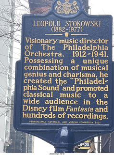 Philadelphia Broad Street - plaque for Leopold Stokowski