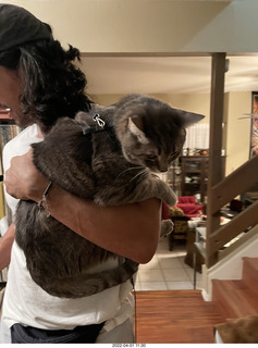 Anthony and cat Potato