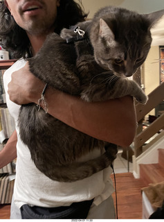 Anthony and cat Potato