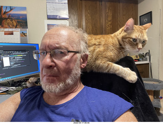 Adam and cat Max