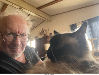 Adam and cat Max