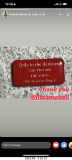 only in the darkness can you see the stars