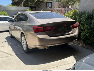 Anthony's car bumper