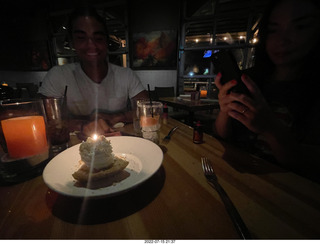 our tomahawk-steak dinner - Olga and Anthony