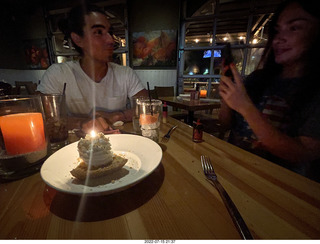 our tomahawk-steak dinner - Olga and Anthony