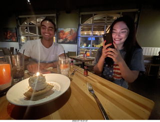 very nice dessert for Anthony's birthday