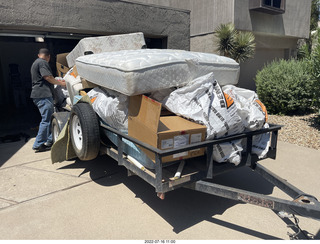 Jerome and the garbage from my upstairs work