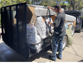 Jerome and the garbage from my upstairs work
