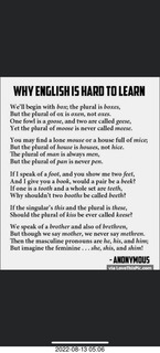 Facebook - why English is hard to learn