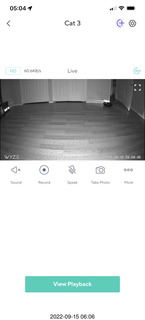 Wyze view of Sharknado robot vacuum with LIDAR