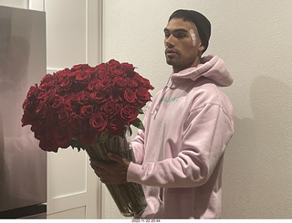 very nice dessert for Anthony's birthday - just the candle