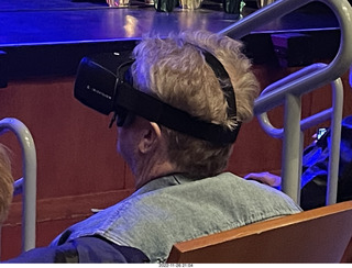 Scottsdale Arts - nearly blind audience member using visual aid like hearing aid