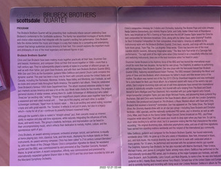 Scottsdale Arts - Brubeck Brothers Quartet program