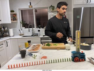 Anthony and Chinese domino train