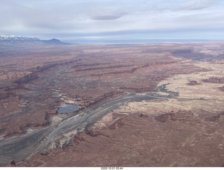 27 a1n. aerial - Lake Powell  low water - Hite