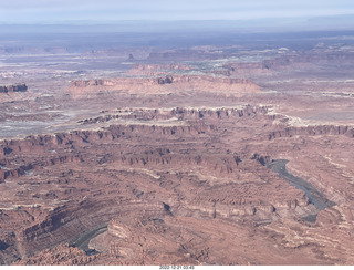 aerial - Canyonlands Confluence of Colorado and Green Rivers