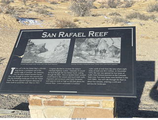 41 a1n. Utah - driving from moab to hanksville - Interstate 70 - San Rafael Reef - sign