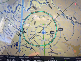 149 a1n. aerial - canyonlands - my glide circle in ForeFlight