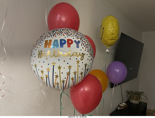 my birthday floral arrangement from Olga and Anthony