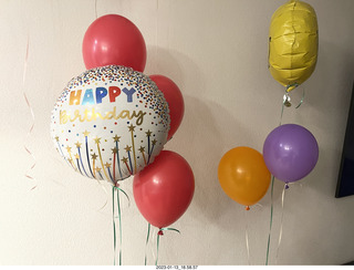 my birthday floral arrangement from Olga and Anthony