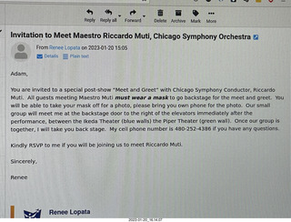 meet with Riccardo Muti