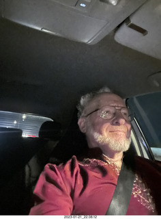 driving with my marcus hairdo