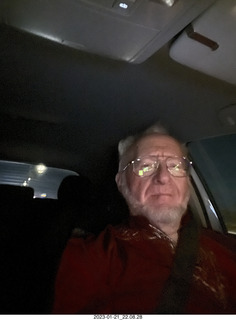 driving with my marcus hairdo