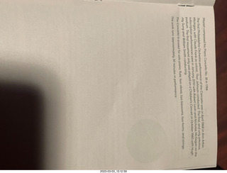 Kimmel Center - Verizon Hall - Philadelphia Orchestra program