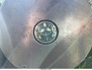 166 a1s. New Zealand - Lava Glass - kaleidoscope