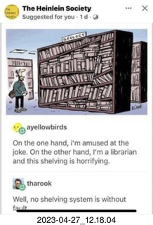 104 a1s. Heinlein - joke about shelf angles