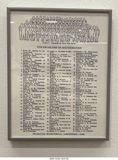 Princeton University - Fine Hall - Math Teatime - picture of famous peple