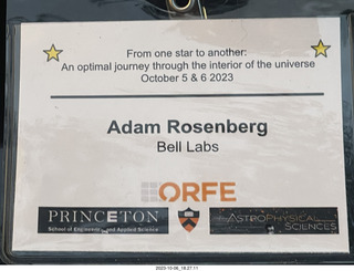 Princeton University - my conference food