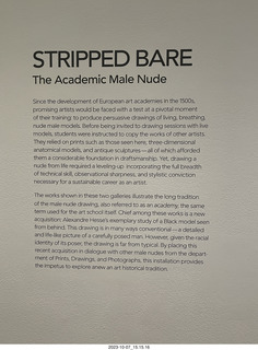Philadelphia Museum of Art - male nudes signs
