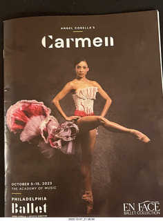 Philadelphia Ballet - Carmen program