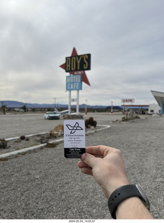Amboy - Roy's Motel + Tyler's card