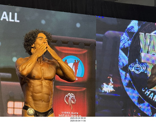 NPC Valley of the Sun Championships - Wings of Strength show - Anthony Sheppard asked to take the medal off to show his abs
