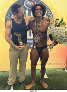 NPC Valley of the Sun Championships - Wings of Strength show - Anthony Sheppard asked to take the medal off to show his abs