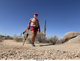 Lost Dog Wash hike - Adam shirtless
