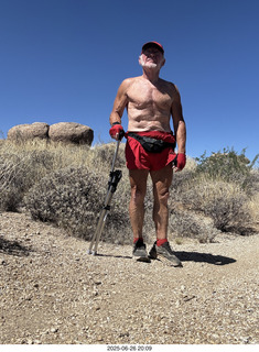 Lost Dog Wash hike - Adam shirtless