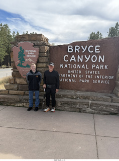 87 a2n. Bryce Canyon National Park entrance - Tyler and Adam