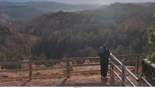 39 a2n. drone Bryce Canyon National Park sunrise - Adam taking a picture