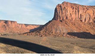 190 a2q. Utah - aerial - Happy Canyon landing with prop