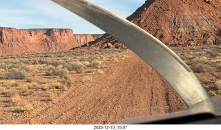 195 a2q. Utah - aerial - Happy Canyon landing with prop