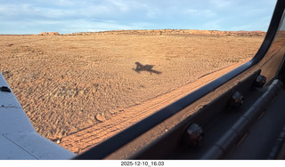 312 a2q. aerial - Utah - backcountry flying - our shadow