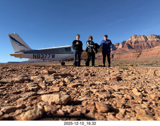422 a2q. Utah backcountry - Road Crossing airstrip - N8377W - Tyler and Heather and Adam