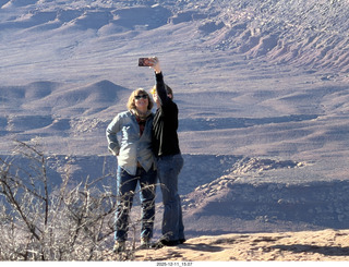 339 a2q. Utah - Canyonlands National Park - Heather and Tyler taking a selfie picture