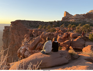 497 a2q. Utah - Canyonlands National Park - Green River Overlook - Heather and Tyler