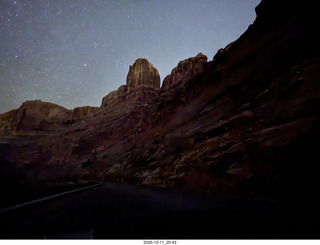 590 a2q. Utah - just outside Moab - night